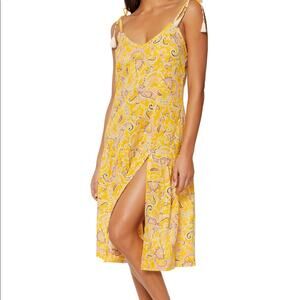 Sanctuary Divas in the Details Mango Tie-Strap Swim Cover-up Dress Sz M NWT